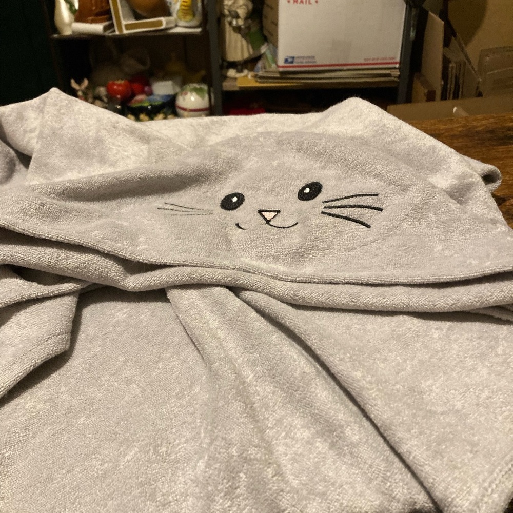 Baby hooded bath towel